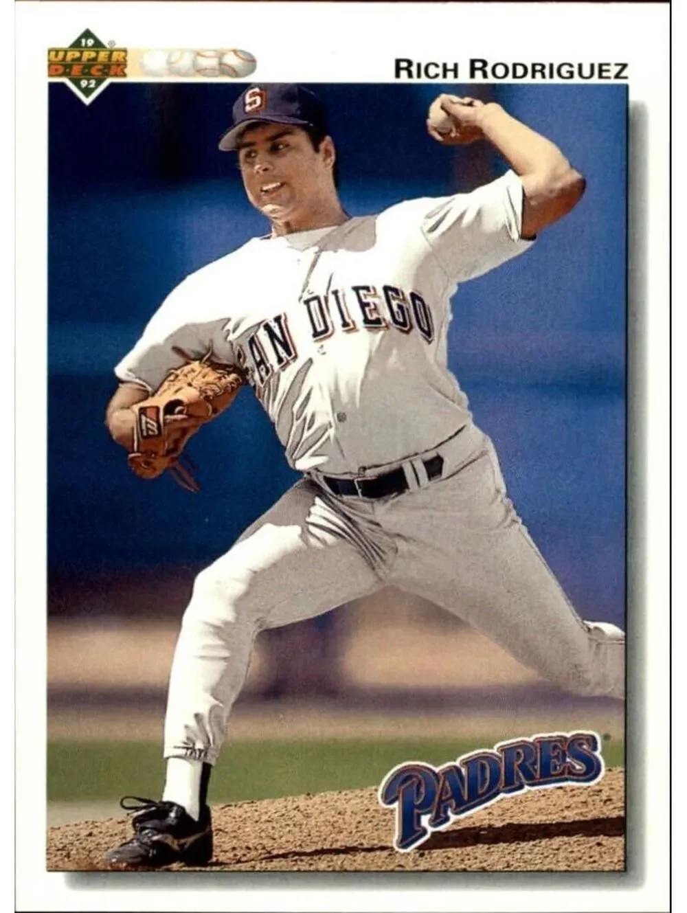 Rich Rodriguez 1992 Upper Deck MLB #568 Baseball Card San Diego Padres